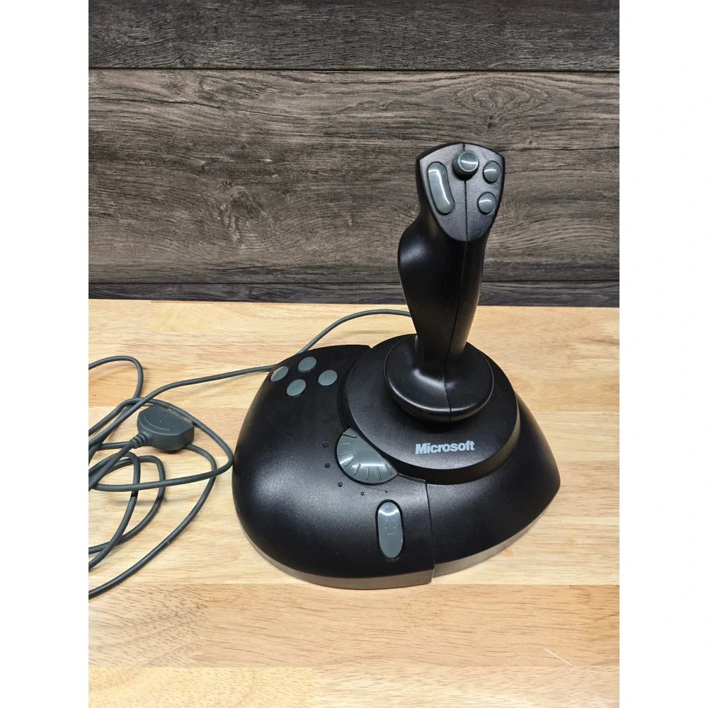 Microsoft Sidewinder Precision 2 Joystick PC Flight Controller X03-57540 Black